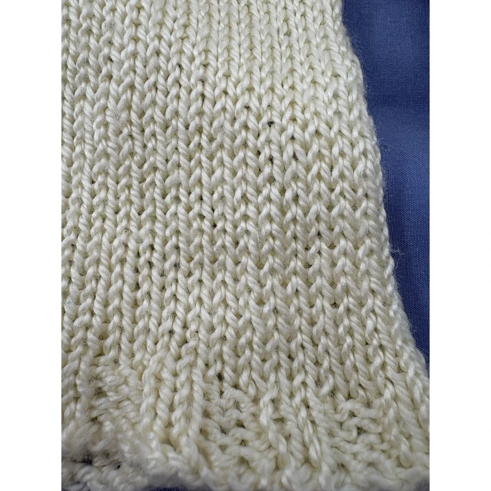 Handmade Baby Sweater Infant 0-3M Yellow Duck Buttons Hand Knitted Vintage Style